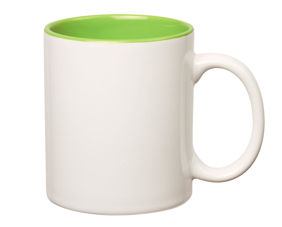 Šalica obojana unutrašnjost svijetlo zelena