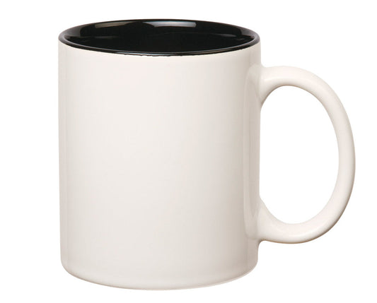 Šalica obojana unutrašnjost crna