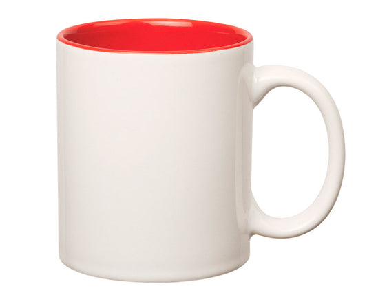 Šalica obojana unutrašnjost crvena