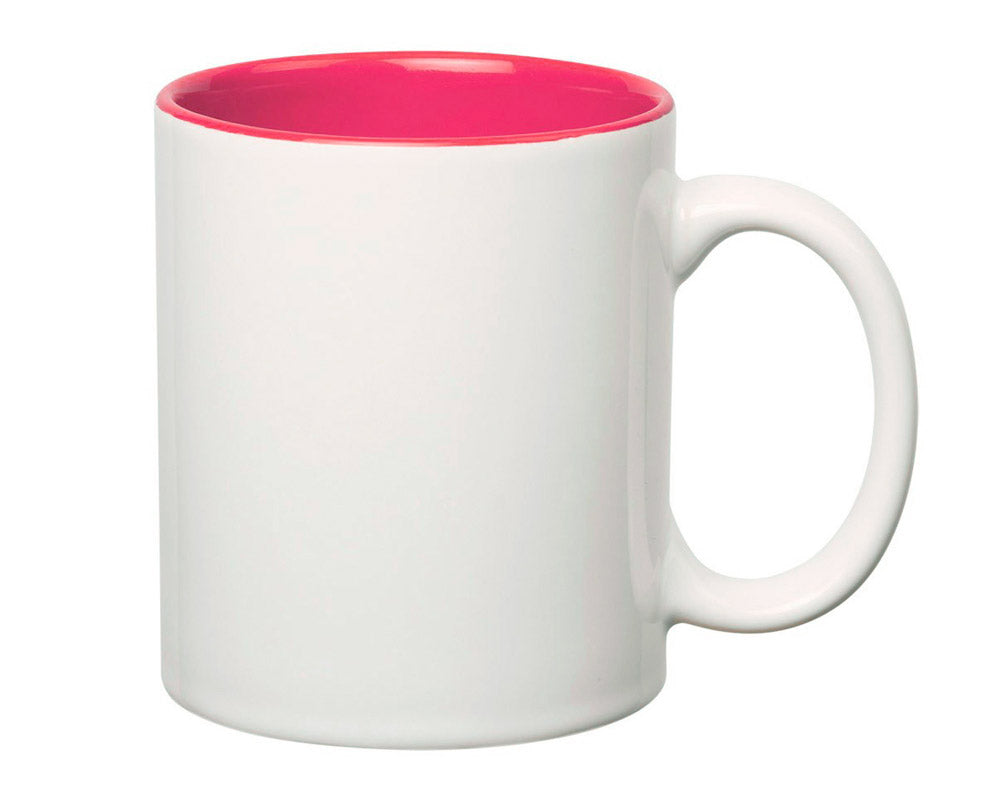 Šalica obojana unutrašnjost roza